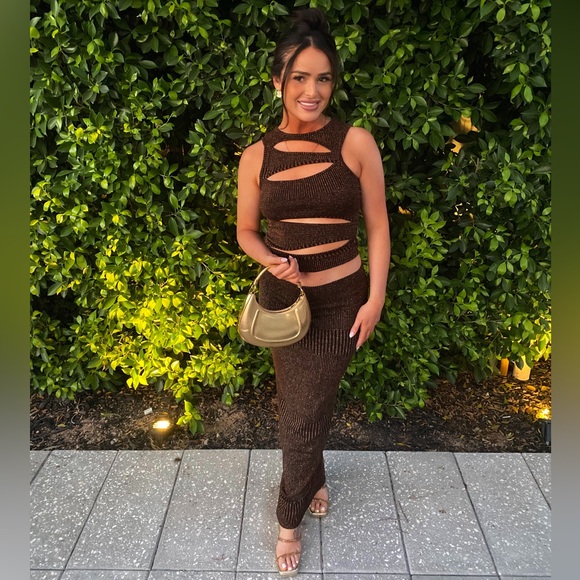 White fox two piece skirt set - Picture 1 of 1